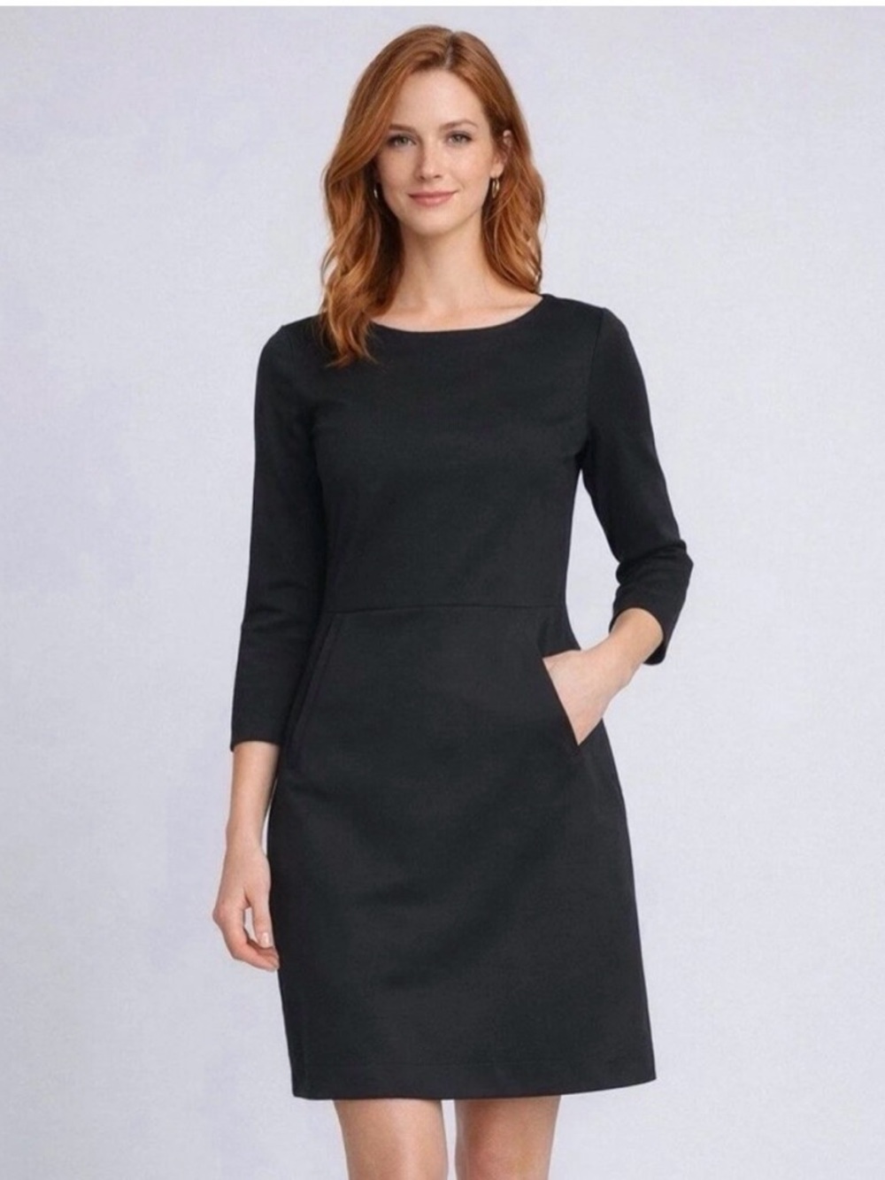 Buffalo David Bitton Black Long Sleeve Sheath Dress